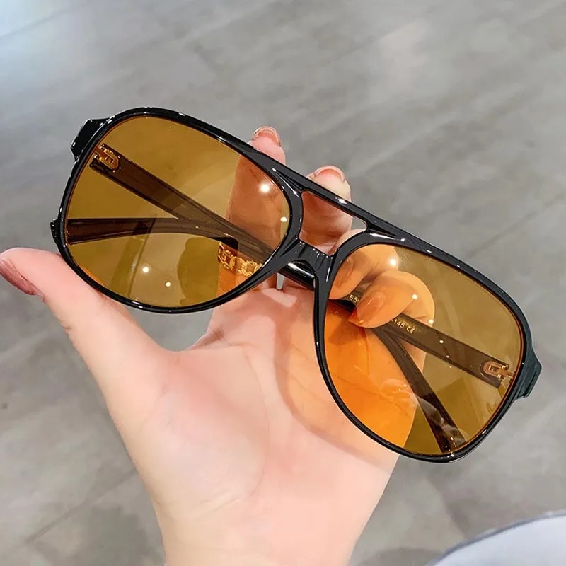 Vintage Fashion Glasses - 남성용 여성용 레트로 선글라스 대형 프레임