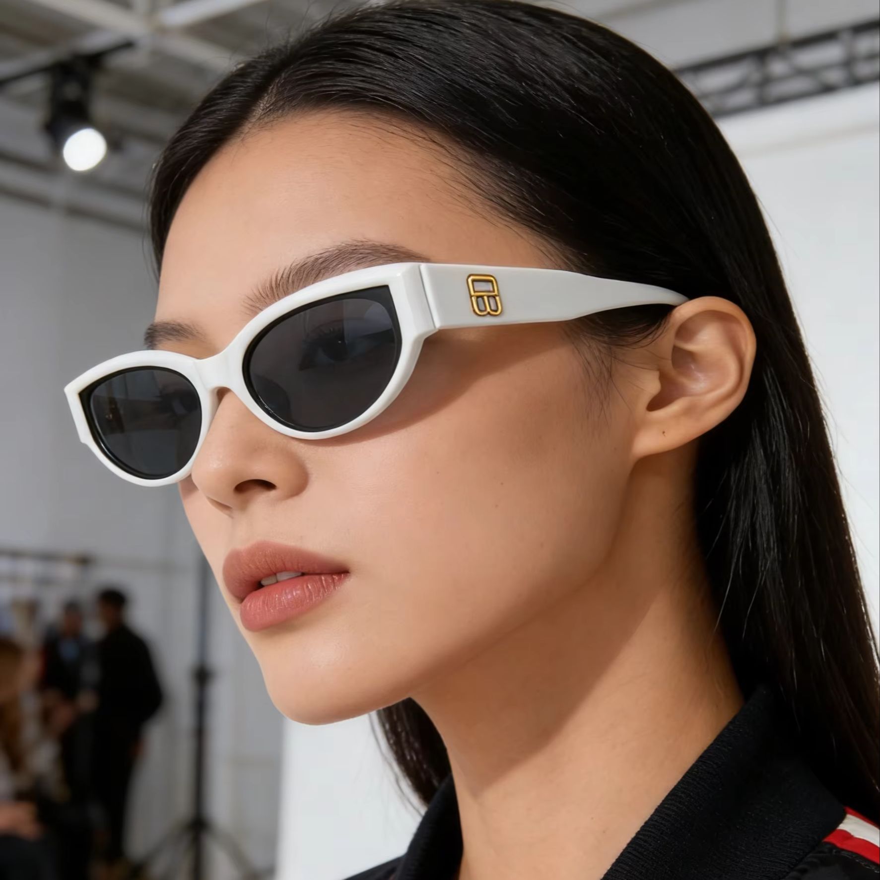 Vintage Fashion Glasses - 여성 레트로 고양이 눈 선글라스 작은