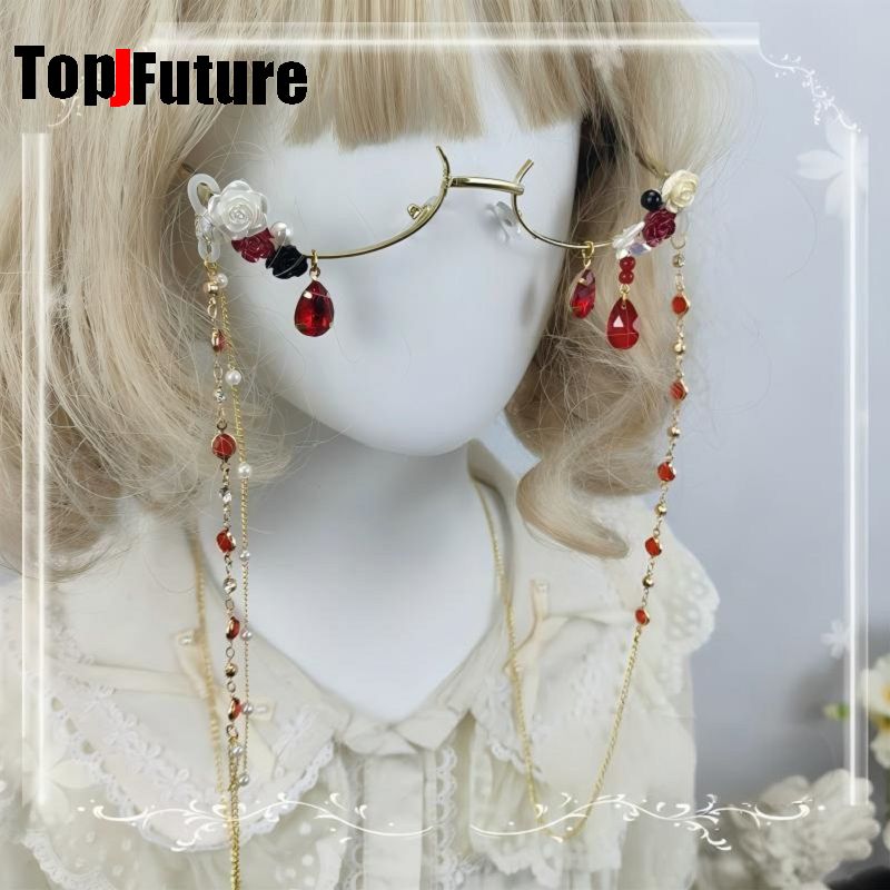 Vintage Fashion Glasses - 여성 하라주쿠 서브컬쳐 로리타 소녀 수제