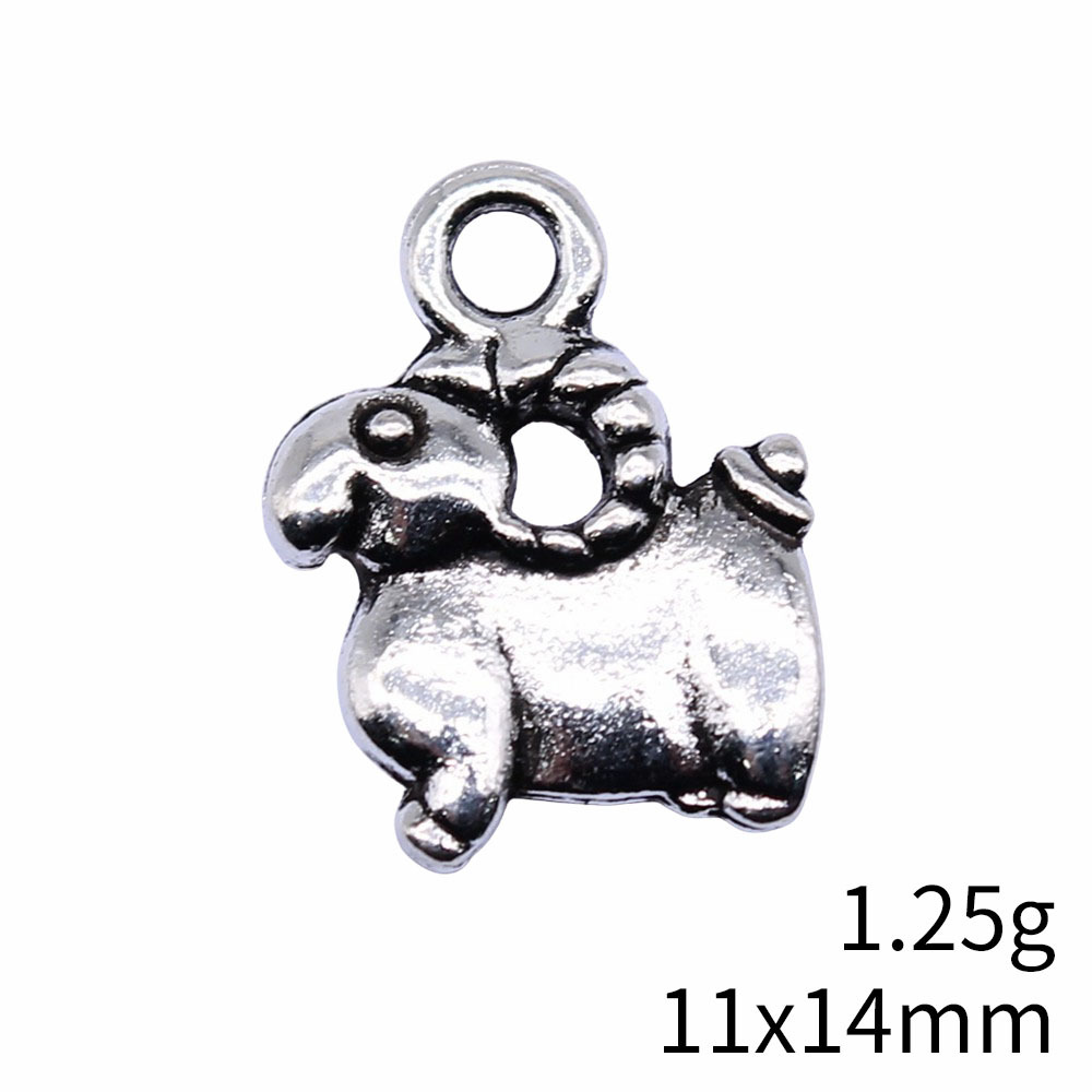 10개 11x14mm 앤틱 실버 컬러 양 참 펜던트 D - Vintage Urban Fashion 리뷰 및 가격