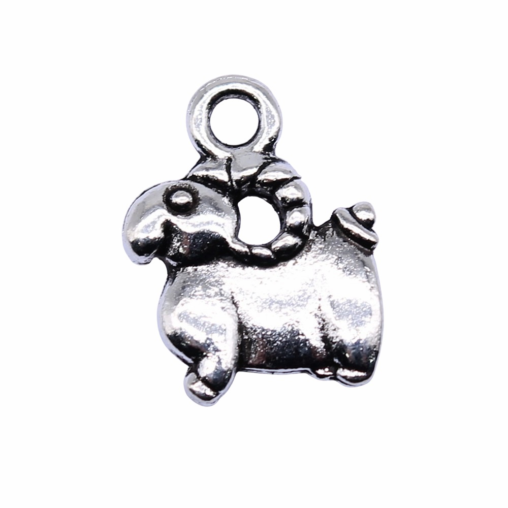 10개 11x14mm 앤틱 실버 컬러 양 참 펜던트 D - Vintage Urban Fashion 리뷰 및 가격