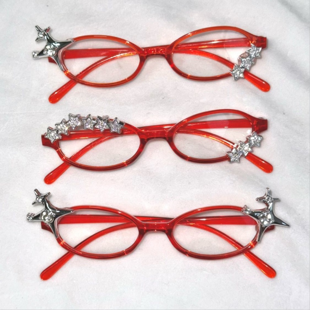 Y2K 스타 라인스톤 캣아이 장식 안경 고딕풍 스윗 코 - Vintage Fashion Glasses 리뷰 및 가격