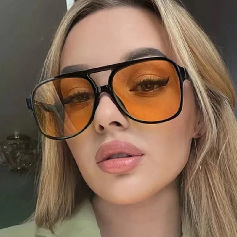 남성용 여성용 레트로 선글라스 대형 프레임 클래식 90 - Vintage Fashion Glasses 리뷰 및 가격