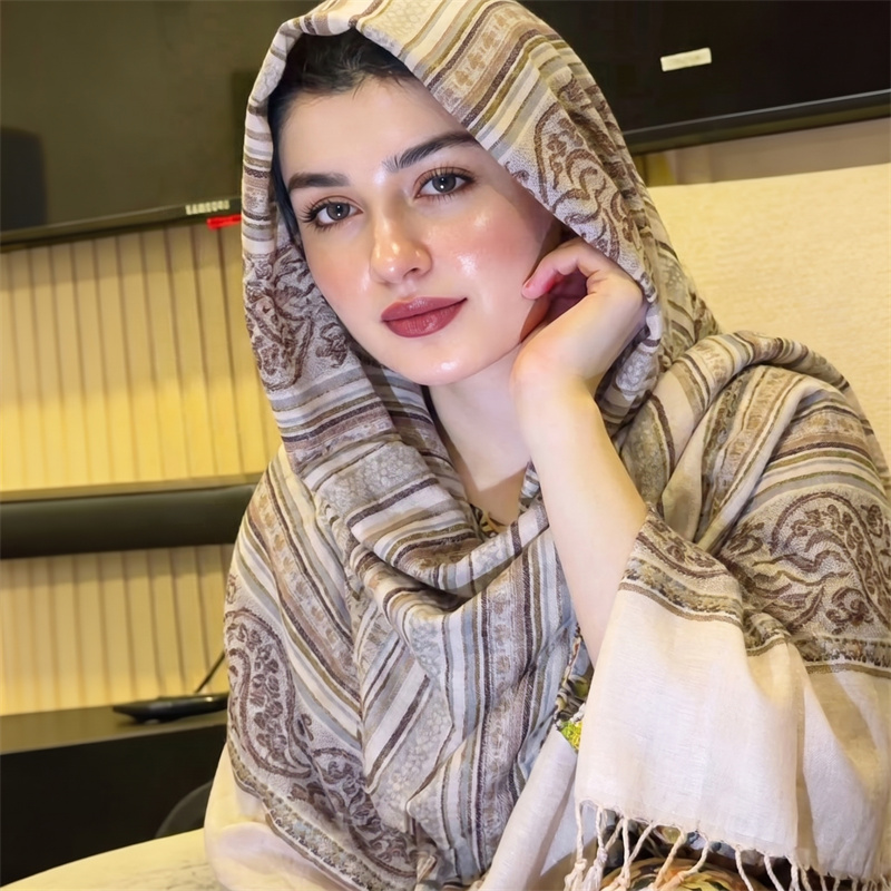 빈티지 페이즐리 프린트 히잡 패션 스카프 여성용 프린지 - Vintage Fashion Hijab 리뷰 및 가격