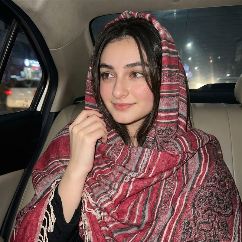 빈티지 페이즐리 프린트 히잡 패션 스카프 여성용 프린지 - Vintage Fashion Hijab 리뷰 및 가격