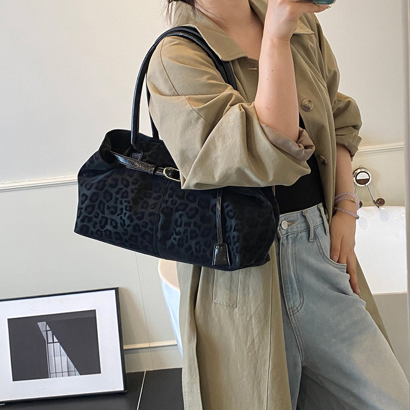 빈티지 레오파드 프린트 토트 백 벨트 장식 인조 가죽  - Vintage Fashion Shop 리뷰 및 가격