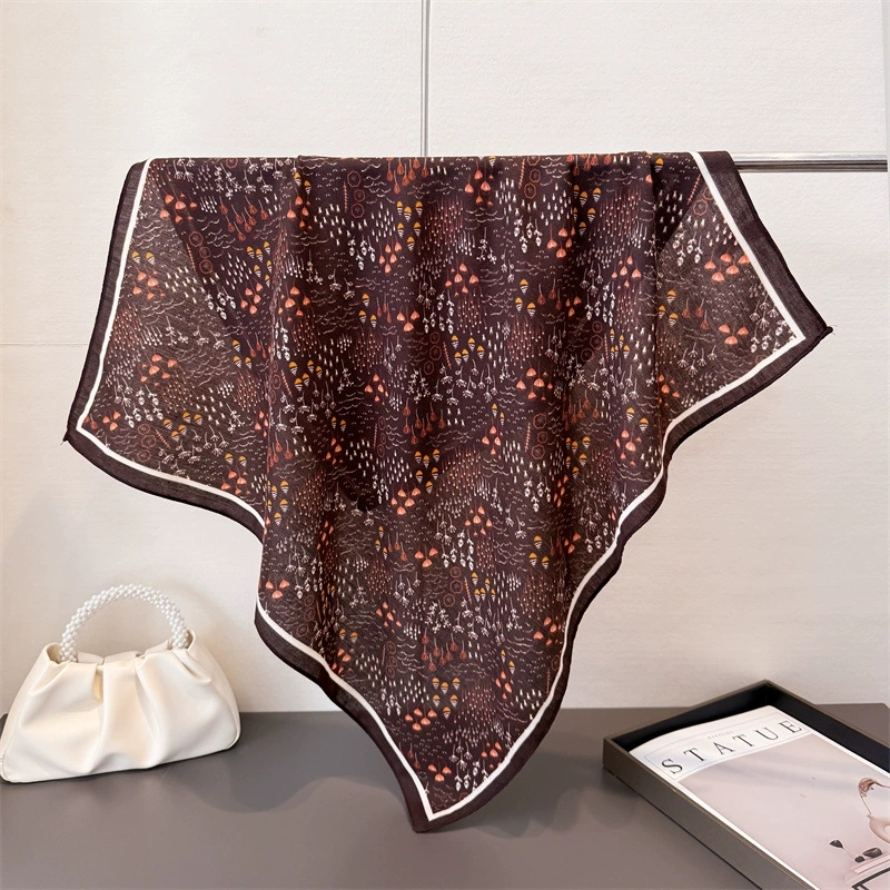 68cm 작은 정사각형 여성용 스카프 히잡 우아한 면  - Vintage Fashion Hijab 리뷰 및 가격