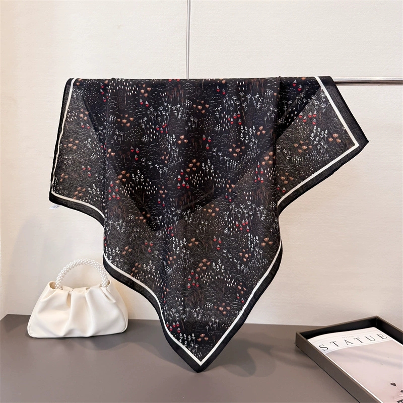 68cm 작은 정사각형 여성용 스카프 히잡 우아한 면  - Vintage Fashion Hijab 리뷰 및 가격