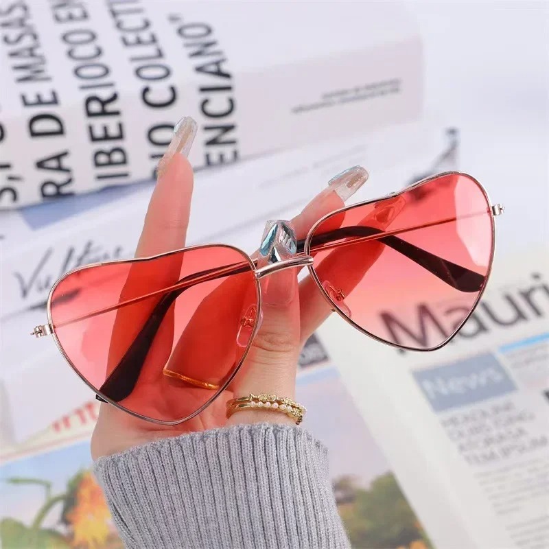 패션 하트 모양의 금속 선글라스 빈티지 트렌디 스트리트 - Vintage Fashion Glasses 리뷰 및 가격