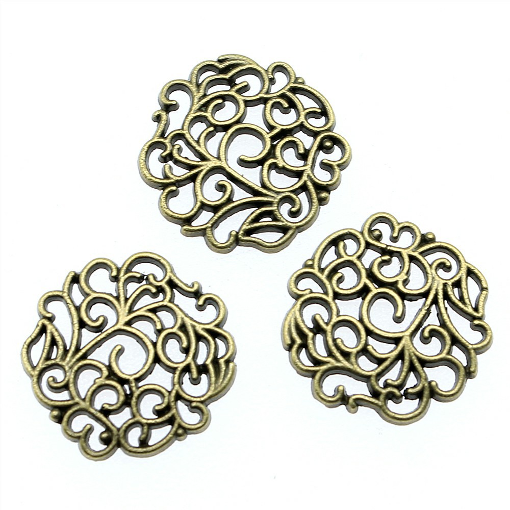 10pcs 18x18mm 2 색 골동품 실버 컬러 골동 - Vintage Urban Fashion 리뷰 및 가격