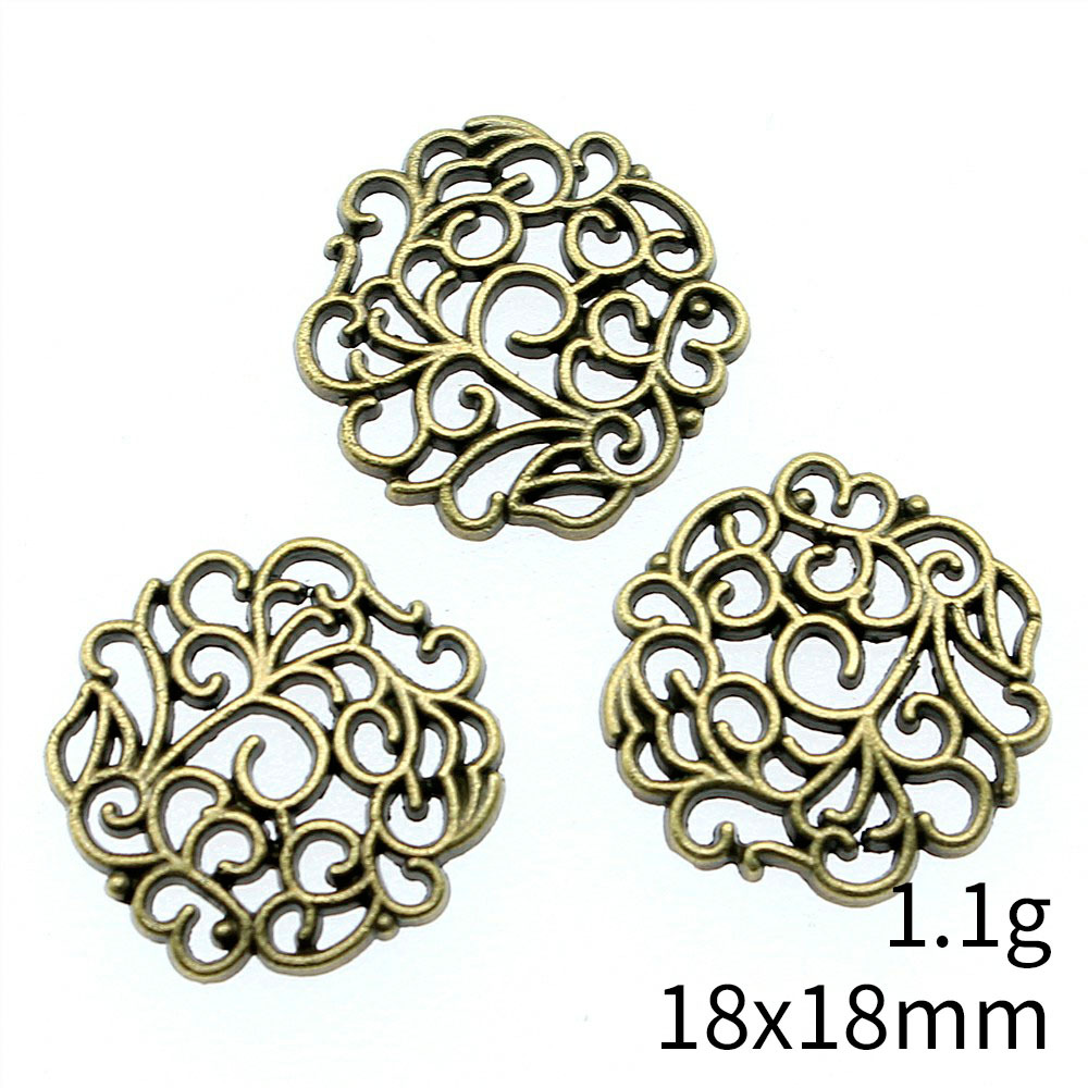 10pcs 18x18mm 2 색 골동품 실버 컬러 골동 - Vintage Urban Fashion 리뷰 및 가격