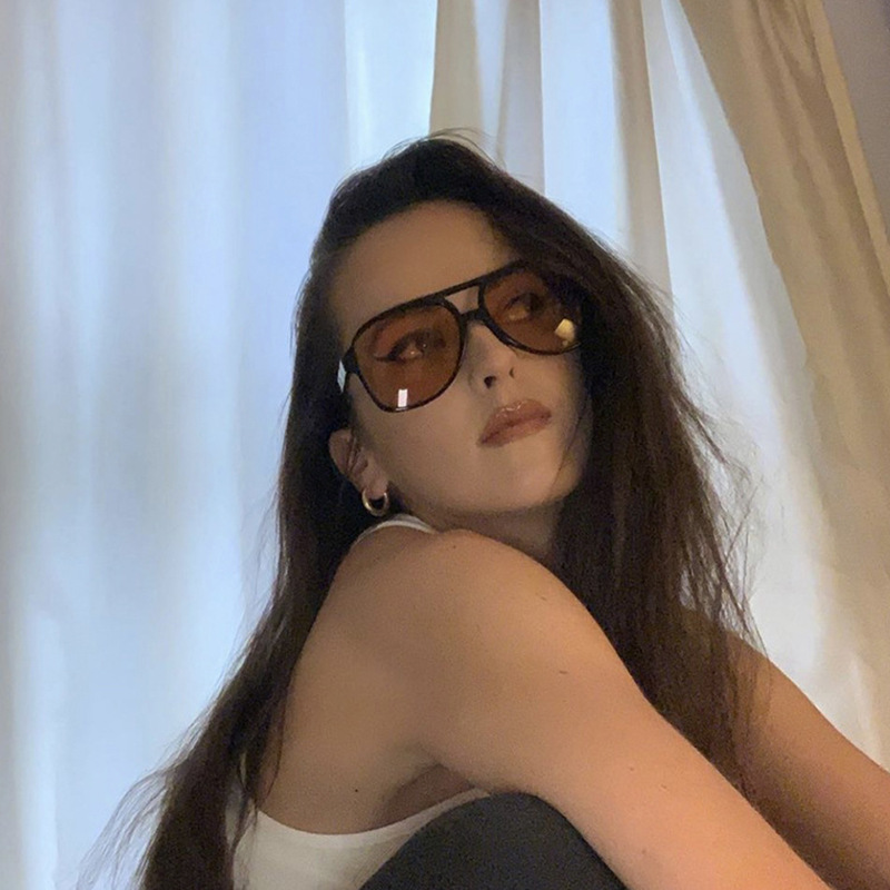 새로운 빈티지 클래식 디자이너 더블 브리지 파일럿 선글 - Vintage Fashion Glasses 리뷰 및 가격