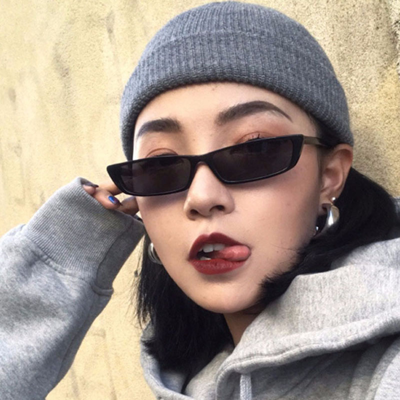 작은 직사각형 선글라스 패션 여성 레트로 작은 프레임  - Vintage Fashion Glasses 리뷰 및 가격